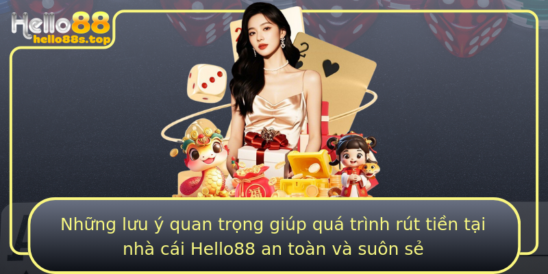 Những lưu ý quan trọng giúp quá trình rút tiền tại nhà cái Hello88 an toàn và suôn sẻ